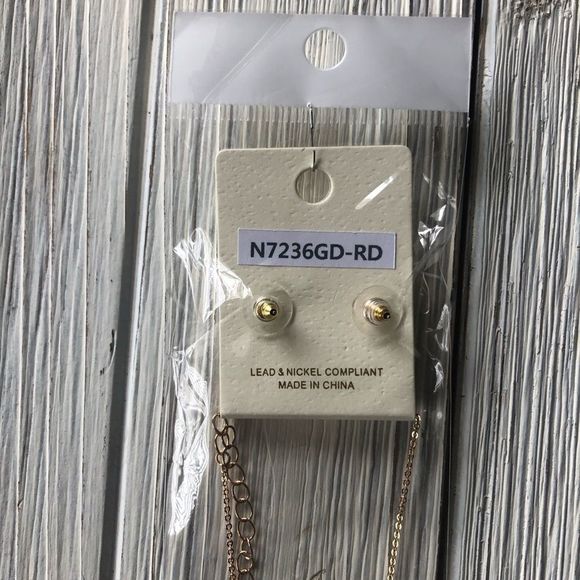 Wild Arrow Laser Cut Necklace Stud Earrings - Picture 6 of 6